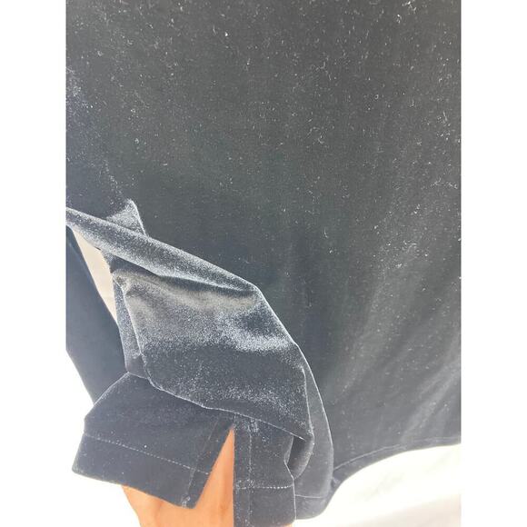 Rachel Zoe Velvet Black Top Size Small - Picture 7 of 9